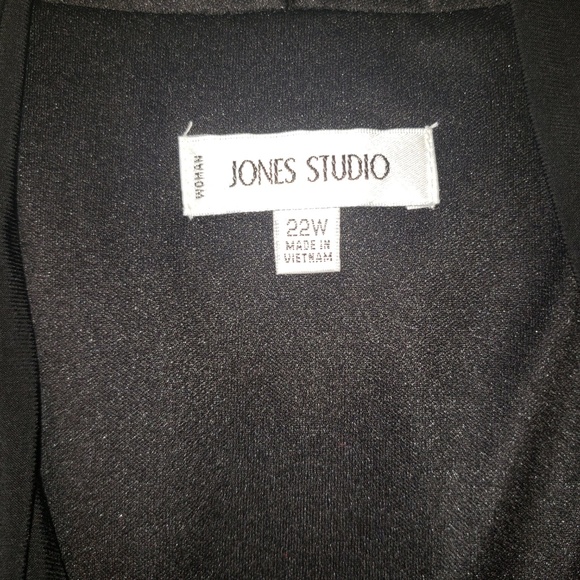 Jones Studio Black Halter Cocktail Dress - 22w - Picture 3 of 7